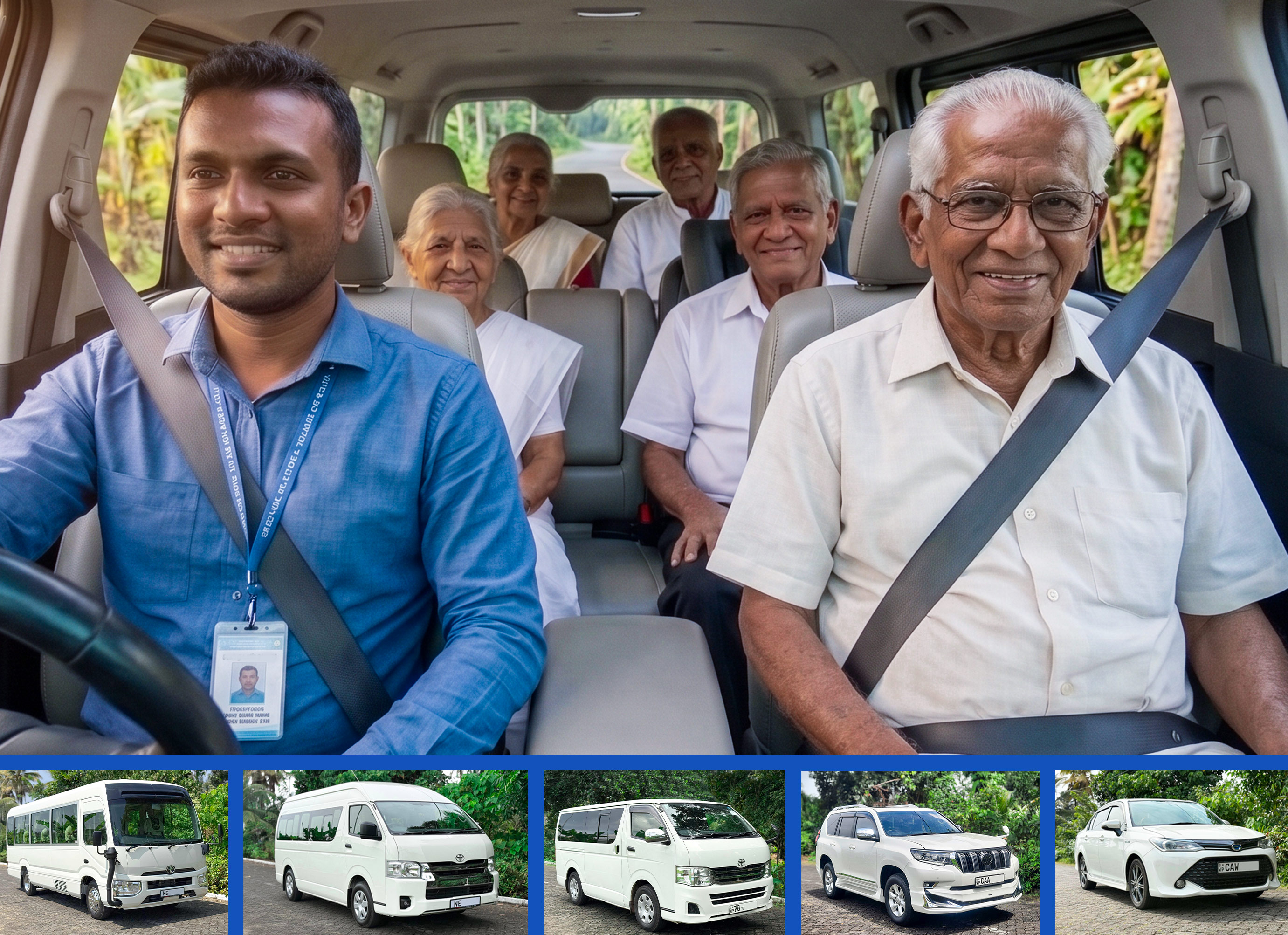Avotas Tours car with driver and elder care service for parents traveling across Sri Lanka